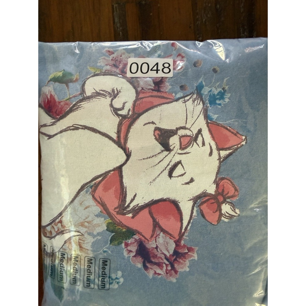 Disney ARISTOCATS Hoody Sweatshirt M Medium Marie Blue Long Sleeve Pocket New - Picture 6 of 7